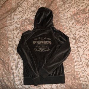 Victoria Secret Pink Velour Zip Up